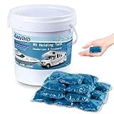 Eazy2hD 50 Packs RV Toilet Treatment Holding Tank Deodorizer for RV Black Tank Chemicals Breaking Down for Camper Portable Porta Potty (Blue)