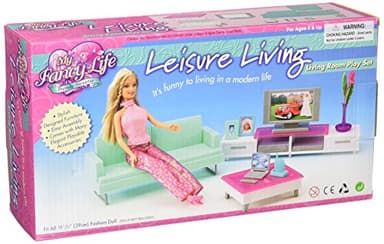 My Fancy Life Living Room Dollhouse Furniture Set, for 11.5 inch Fashion Dolls, Modern Design