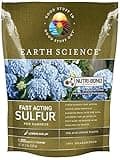 Earth Science Fast Acting Sulfur - Instantly Lower pH of Soil & Reduce Nutrient Runoff for Improved Growth & Color - Long Lasting Lawn Care for Acid Loving Plants (5lb)