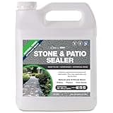 Serveon Sealants Natural Stone Sealer (Clear Natural Finish) Commercial Grade Outdoor Indoor Waterproof Grout Sealer Protects Pavers Pools Patios Decorative Landscape Stones (1 Gallon) H2100S