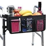 Medical king Walker Basket, Walker Bag, Walker Accessories Cup Holder - Easy Installation Walker, Basket for Foldable Walker Storage Bag