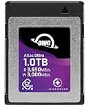 OWC Atlas Ultra 1.0TB High-Performance CFexpress 4.0 Type B Memory Card, up to 3650MB/s Read, for Pro Video and Photo