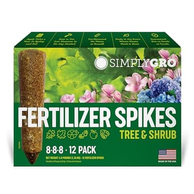 SimplyGro Tree & Shrub Fertilizer Spikes (12 Spikes - 3.0 Lbs)