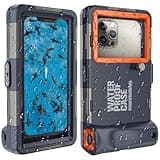 YNVYFI 𝟐𝟎𝟐5 Underwater Snorkeling Diving Phone Case for Phone 16/15/14/13/12/11 Pro Max/XR/XS/X Galaxy S24/S23/S22.[50ft/15m] Professional Scuba Dive Waterproof Case Underwater Photo Video（Blue）