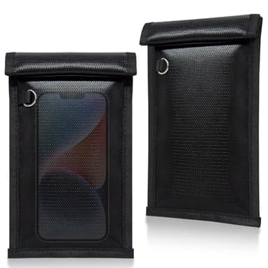 yaokvide Faraday Bags for Phones & Car Keys, Fireproof & Waterproof Faraday Key Fob Protector, Anti-Theft Signal Blocker Pouch