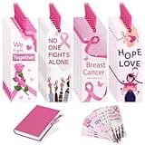 60PCS Breast Cancer Awareness Bulk Items Book Marks - Pink Ribbon Breast Cancer Awareness Accessories Book Marks - Book Mark for Breast Cancer Charity, Office, Fundraiser Events