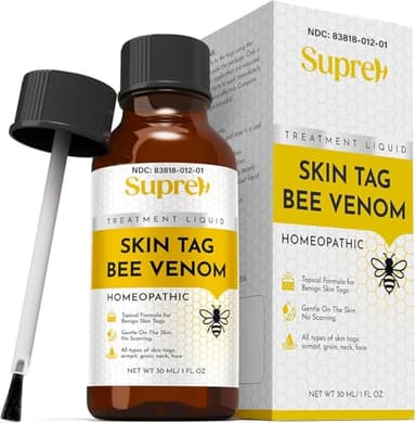 SupreH Fast-Acting Bee Venom Wart Skin Tag Remover for Men and Women 10 ML