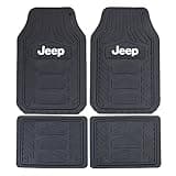 Plasticolor 001668R01 Jeep Weatherpro 4 Piece Floor Mats Set, Floor Mats, One Size, Black
