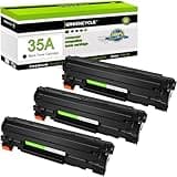 greencycle 3 PK Compatible CB435A 35A Black Laser Toner Cartridges Replacement for HP Laserjet P1005 P1006 P1007 P1008 P1009 Printer