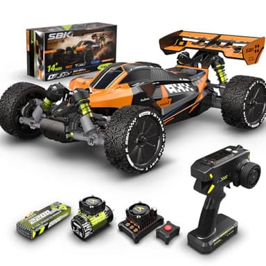 CROBOLL RLAARLO 1:10 Brushless RC Cars for Adults, 40+ mph Top Speed, 4X4 Off-Road Buggy, RTR Oil Filled Shocks Remote Control Racing Car