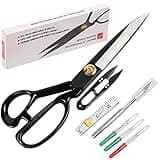 Professional Tailor Scissors 10 inch - Heavy Duty Sewing Fabric Scissors for Leather Cutting Industrial Sharp Shears Home Office Artists Students Tailors Dressmakers