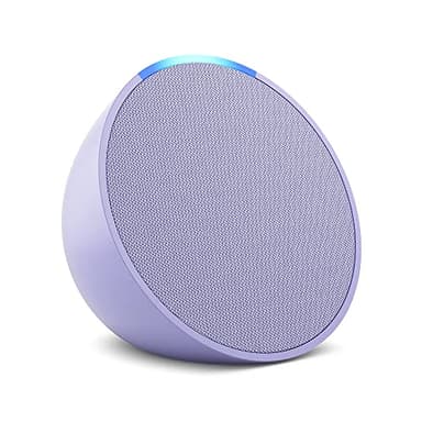 Amazon Echo Pop (newest model), Our smallest speaker, Designed for Alexa+, Fits in any room, Lavender Bloom