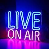 LookLight Live On Air Neon Sign,Neon Light Sign,Light Up Neon Signs for Wall Decor,Led Signs for Live On Air,Bedroom Decor,Neon Sign USB Connectivity For Broadcasting Room Wall Decor Bar Club Decor