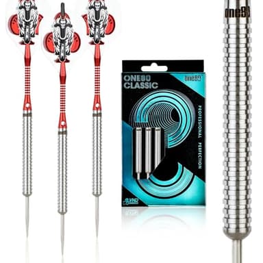ONE80 90% Tungsten Professional Steel Tip Darts Set with Gift Box (A-22g)