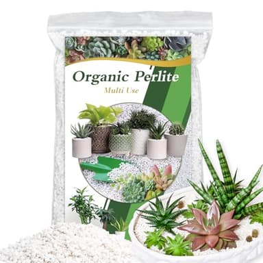 Organic Perlite for Plants, Enhances Soil Drainage and Aeration, Perfect Perlite for Plants Indoor & Outdoor, Horticultural Perlite for Gardening, Perfect for Potting Mixes, 1QT