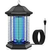 AMUFER Bug Zapper Mosquito Zapper for Outdoor & Indoor, Upgraded 3 Mosquito Control Technologies, 2 Safety Protection Technologies, Insect Control Efficiency of 99.99%, Perfect for Backyard Patio Home