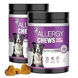 TTLXRI Dog Allergy Chews 400 PCs,Itch and Allergy Chew for Dogs, Relief for Itchy Skin and Seasonal Allergies in Dogs,Vitamin Immune Supplement