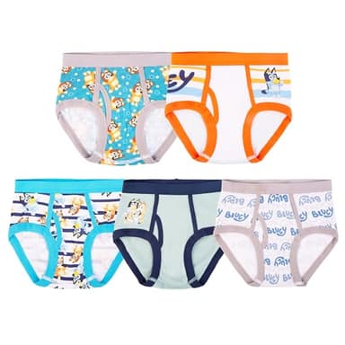 Briefs of 100% Combed Cotton Underwear Briefs, Sizes 18M, 2/3T, 4T, 4, 6, and 8