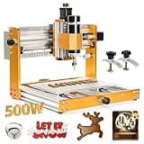 Lunyee 3018 Pro Ultra CNC Machine 500W All-Metal CNC Router Machine, Upgraded 3 Axis Engraver Machine Limit Switches & Emergency-Stop with GRBL Offline Control for Metal, Wood, Acrylic, PCB MDF