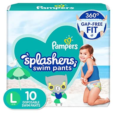 pampers splashers Swim Diapers Large 10 ct