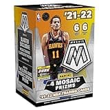 2021-22 Mosaic NBA Basketball Cards Blaster Box Factory Sealed 6 Packs Per Box 6 Cards Per Pack Look for Mosaic Prizms in each Box