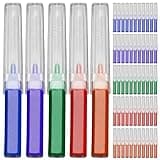 Interdental Brush- Advanced Fancy Brush for Braces, Oral Teeth Cleaning, Dental Disposable Soft Flossing Brushpicks Removes Plaque, Tapered Head Reach Both Small Tight Gaps and Wide Spaces (50 Pcs)