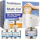 ProElobara Cat Calming Pheromone Diffuser: Cat Calming Pheromones Diffusers - Reduces Stress & Anxiety with Calming Pheromones - Cat Pheromones Diffuser / 60 Day Supply
