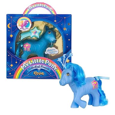 My Little Pony Classics - Celestial Ponies - Nova - Retro 4" Collectible Play Figure, Great for Kids, Toddlers, Adults, Girls and Boys Ages 3+