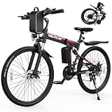 VARUN Folding Electric Bikes - Electric Bike for Adults Peak 750W Motor, Foldable Ebike with 48V Removable Battery, Up to 20+MPH 50 Miles, 21-Speed Gears & Dual Hydraulic Suspension
