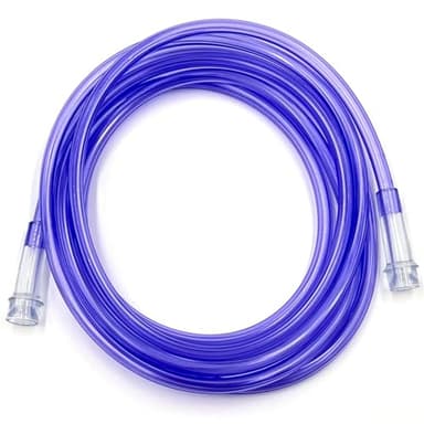 ResOne 50Ft Oxygen Supply Tubing, Crush Resistant, Standard Connectors for Nasal Cannulas, Cannula Nasal Tubing, Oxygen Concentrator - Purple