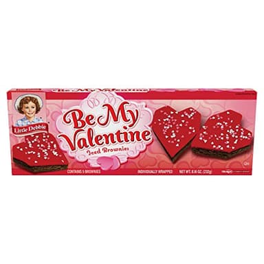 Little Debbie Valentine Brownies, 5 Individually Wrapped Brownies, 8.16 OZ
