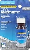 Rite Aid Maximum Strength Liquid Anesthetic Oral Pain Relief - .5 fl oz, Benzocaine 20% | Pain Relief Medications & Treatments | Canker Sore and Tooth Pain Relief for Adults | Mouth Sores Treatment