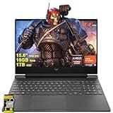 HP Victus 15 Gaming Laptop 15.6" FHD IPS 144Hz (AMD FreeSync Premium) AMD 6-core Ryzen 5 7535HS 16GB DDR5 1TB SSD Radeon RX 6550M (>RTX3050) Backlit USB-C Fast Charge Win11 w/ICP Accessory