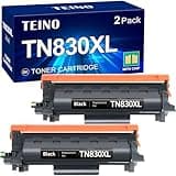 TEINO Compatible TN830XL Toner Cartridge Replacement for Brother TN830XL TN830 XL TN 830 Toner for HL-L2460DW DCP-L2640DW HL-L2420DW HL-L2405W MFC-L2820DW HL-L2480DW HL-L2400D HL-L2460DWXL BK 2-Pack