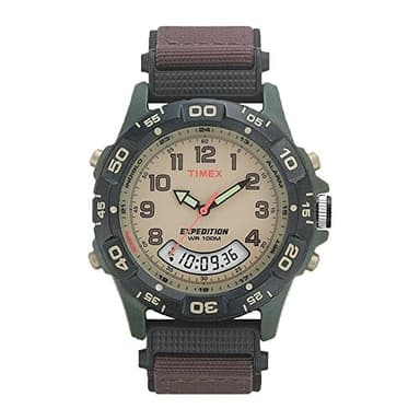 Timex Men's T45181 Expedition Resin Combo Brown/Green Nylon Strap Watch