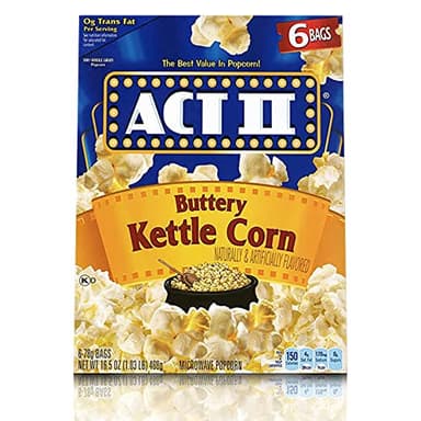 Kettle Corn - ACT II Buttery Kettle Corn - 6 Bags