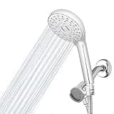 Waterpik Magnetic Dual Dock Adjustable Height Hand Held Shower Head With 5-Foot Metal Hose and PowerPulse Shower Massage, Chrome QMP-863ME