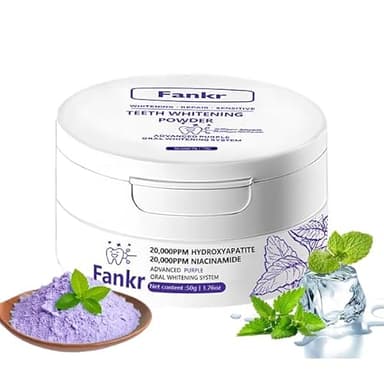 Teeth Whitening Powder with 20,000ppm Hydroxyapatite & 20,000ppm Niacinamide, Patent-Pending R5X Remineralizing Complex, Teeth Whitening & Removes Stains & Breath Freshener