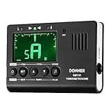 Donner Metronome Tuner for All Instruments - Guitar, Bass, Violin, Ukulele, Trumpet, Chromatic, Clarinet, Flute, 3 in 1 Digital Metronome with Tuner/Metronome/Tone Generator, DMT-01