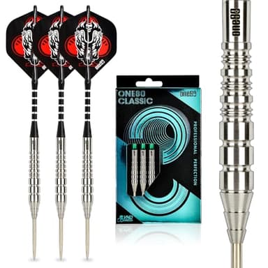 ONE80 90% Tungsten Professional Steel Tip Darts Set with Gift Box (E-23g)