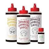 Bachan's Japanese Barbecue Sauce 4 Pack - 1 OG, 1 Sweet Pineapple, 1 Roasted Garlic, 1 Yuzu Mini - BBQ Sauce for Wings, Chicken, Beef, Pork, Seafood, Noodles, and More. Non GMO, No Preservatives, BPA free