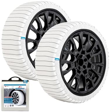 NORSOXX Passenger Vehicle Snow Socks for Tires, N47 - Car Sock Tire Traction Device for Snow, Ultimate Chain Alternative for Cars, SUVs, Pickups & Light Commercial Vehicles, Pack of 2