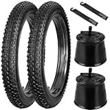 20 x 3.0/4.0 Inch E-Bike Mountain Bicycle Tire Replacement, High-Performance Puncture-Resistant and All-Terrain Folding Electric MTB Tire for MTB, E Bikes, Terrain Tread for Street and Trail Riding