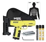 SABRE Home Defense Projectile Launcher, with 7, .68 Cal. Impact Projectiles, Direct Impact Up to 60ft., Easy to Handle, and Holds Up to 7 projectiles with 330 FPS Velocity Range