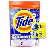 Tide Oxi Boost Power PODS Laundry Detergent Pods, 18 Count, Stain Remover Plus Oxi Power