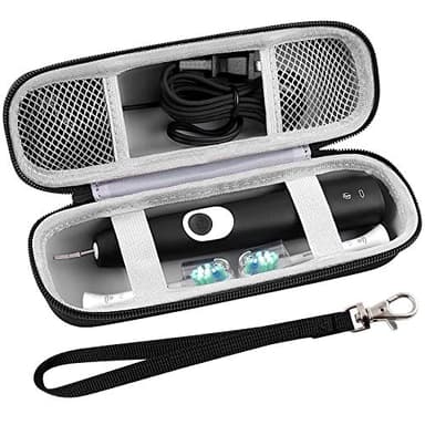 Toothbrush Travel Case Compatible with Oral-B Pro 1000 2000 3000 3500 5000 7500/ for Philips Sonicare ProtectiveClean 4100 6100 5100 6500 7500 Rechargeable Electric Toothbrush (Box Only) -Black
