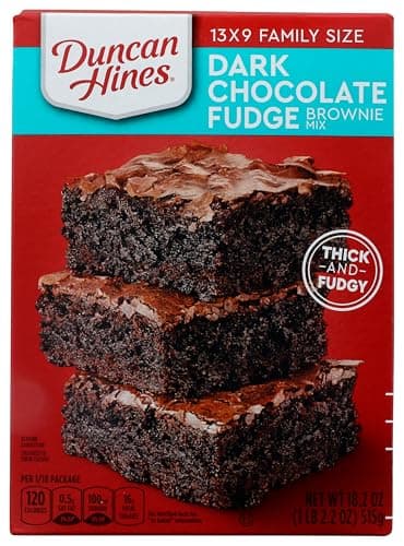 Duncan Hines Brownie Mix, Dark Chocolate Fudge, Easter Baking, 18.2 oz.