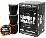 Wake The Hell Up! Ultra-Caffeinated Dark Roast Single Serve Coffee Pods | 12 CT, 2.0 Compatible