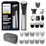 Philips Norelco Multigroom 9000 Series, All-in-One Trimmer, Beard Trimmer and Hair Clipper, 23-Piece Men's Grooming Kit for Beard, Body, Face, Nose, Ear and Intimate Areas, MG9520/50