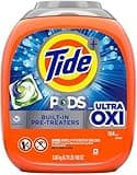 Tide Pods Plus Ultra OXI, 104 CT, Laundry Detergent, HE Compatible